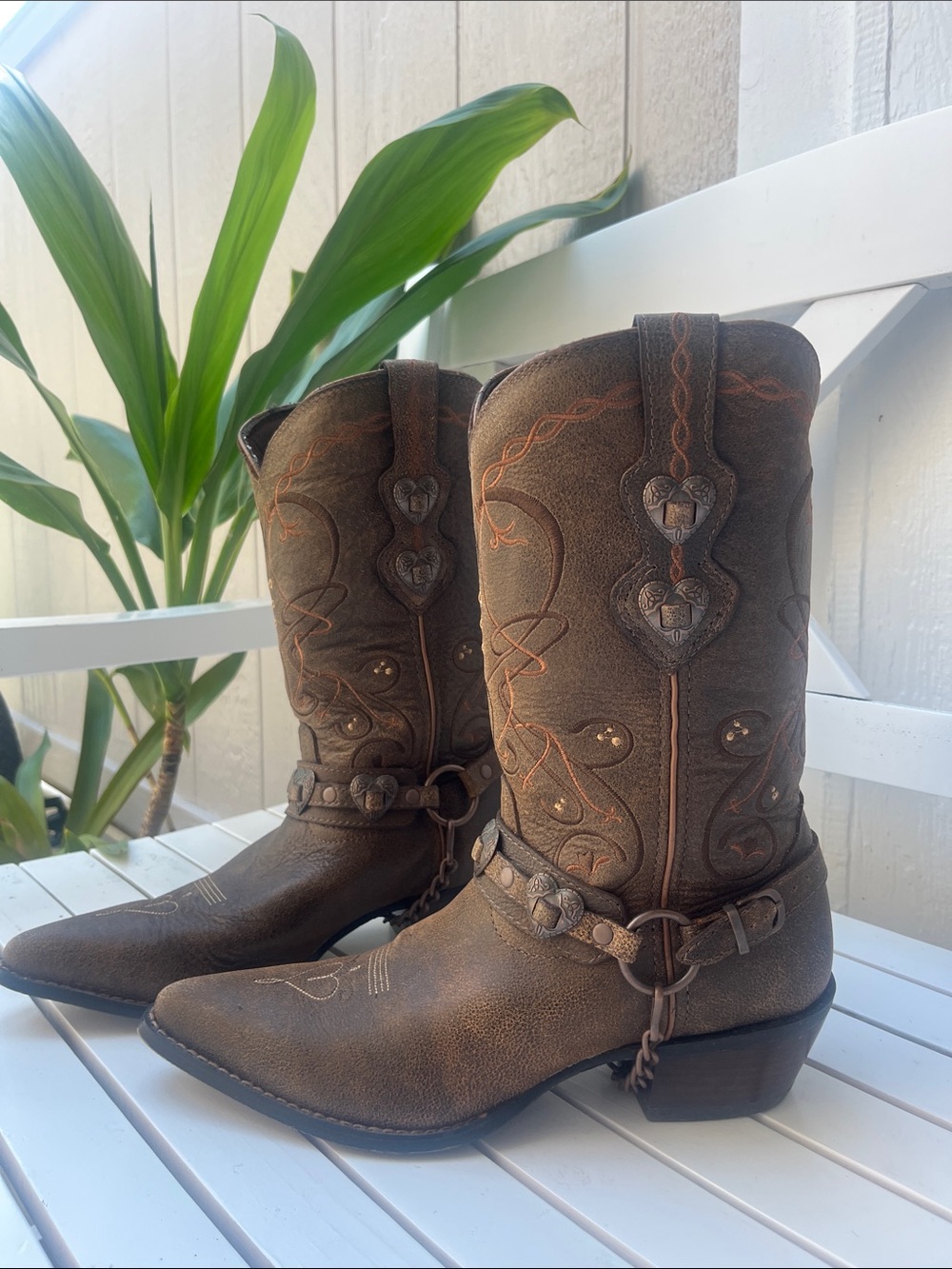 CRUSH BY DURANGO® WOMEN'S BROWN HEARTBREAKER BOOT 9.5 - Picture 4 of 9
